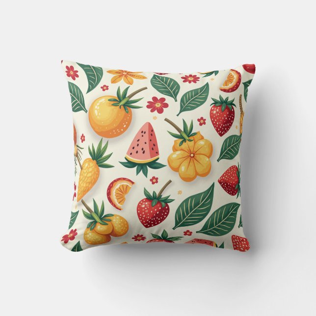 coussin coussin de fruits d'été (Recto)