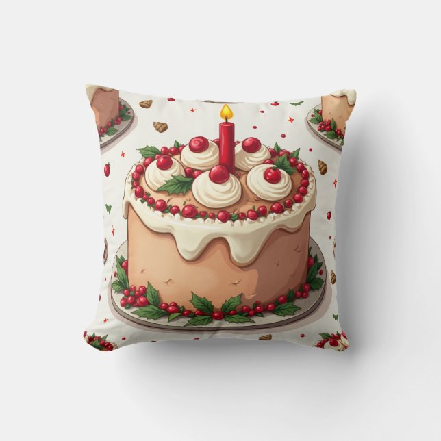 Coussin coussin de gâteau de Noël (Recto)