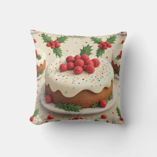 coussin coussin de gâteau de noël