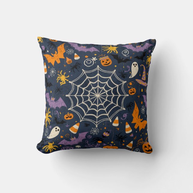 Coussin "Coussin décoratif Halloween Éffrayant" (Recto)