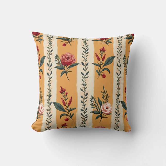 coussin coussin fleuri (Recto)