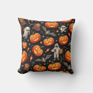 coussin coussin halloween fantôme citrouille