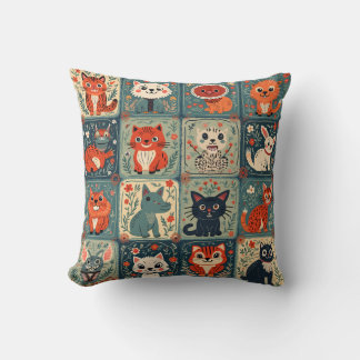 Coussin coussin mignon malicieux chat