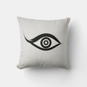 Coussin "Coussin minimaliste du logo oculaire"