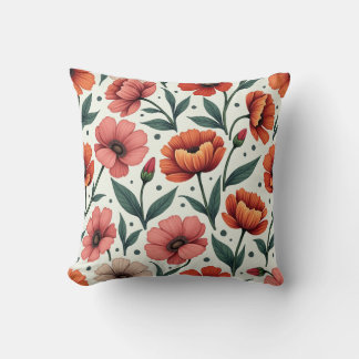 Coussin coussin motif à fleurs