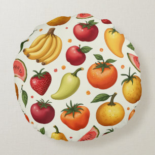 Coussin coussin motif à fruits