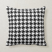 COUSSIN, noir et blanc de MOTIF de PIED-DE-POULE
