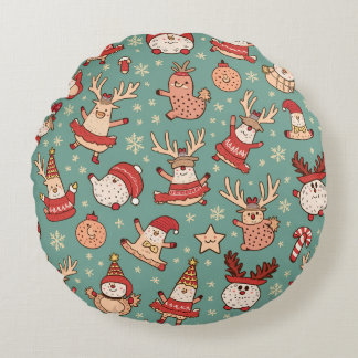 Coussin coussin rond de Noël