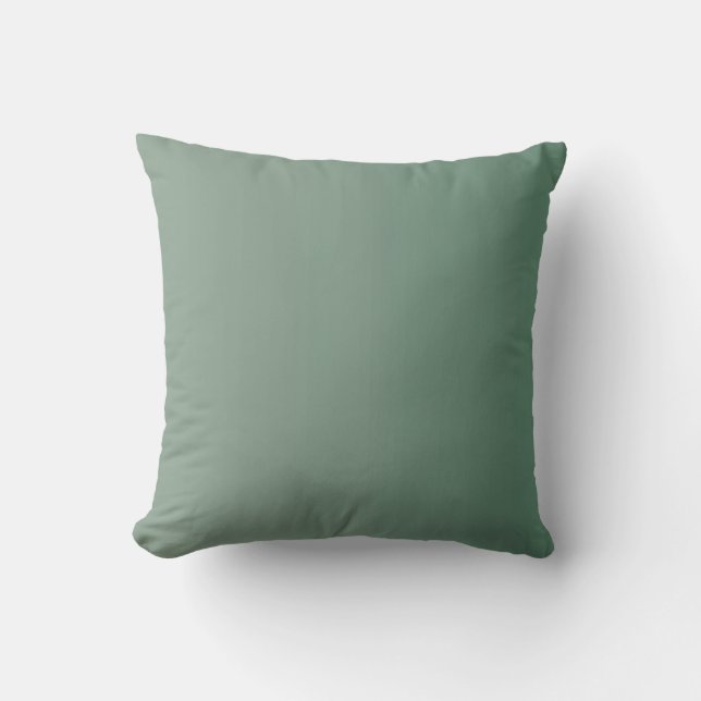Coussin Coussin/sauge couleur verte solide (Recto)