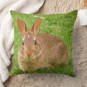 Coussin Couteau Bunny Chewing Greens sur le Golf Fairway