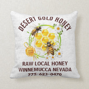 Coussin Coutume d'Apiarist d'apiculteur de vendeur de miel
