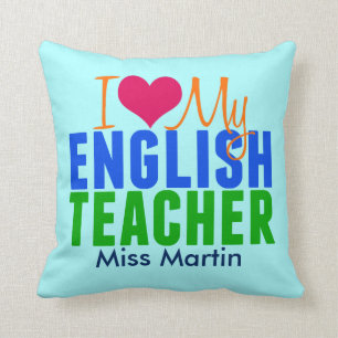 Coussin Coutume de professeur d'Anglais