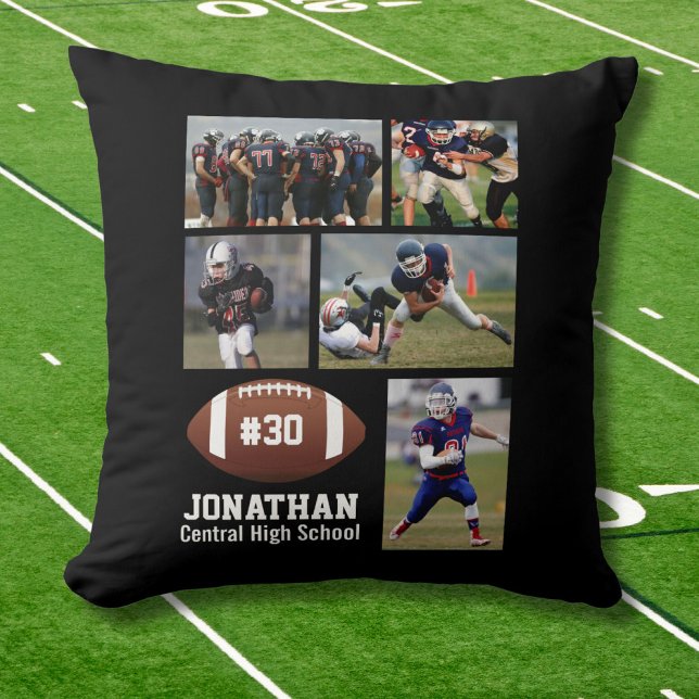 Coussin Coutume Football Photo Collecteur Nom du joueur #  (Créateur téléchargé)