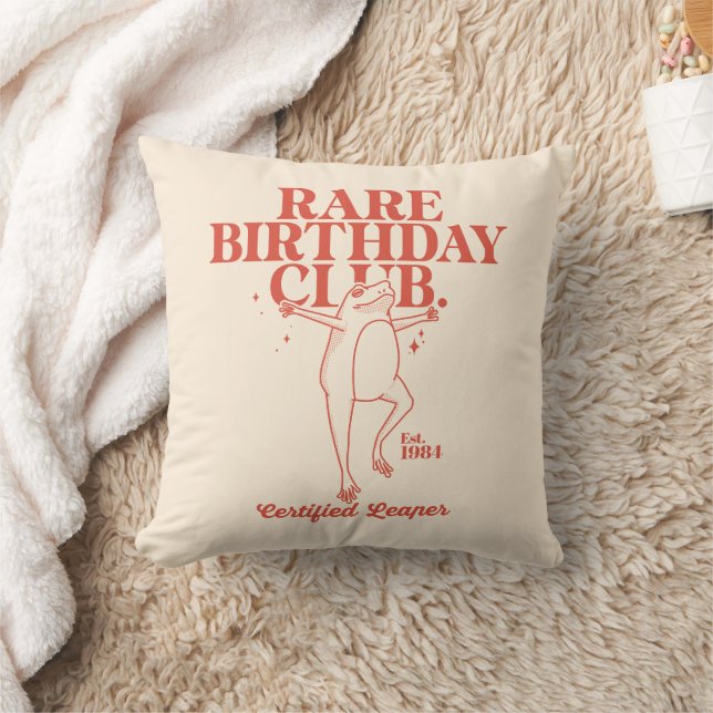 Coussin Coutume Leap Année Frog Leaper Rare Birday Club (Couverture)