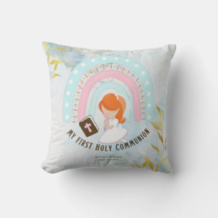 Coussin Coutume Première Sainte Communion Cute Red Hair Gi