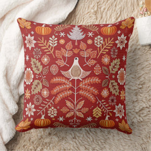 Coussin Couvercle d'oreiller à jet brodé nordique complexe
