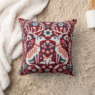 Coussin Couvercle d'oreiller brodé d'inspiration nordique