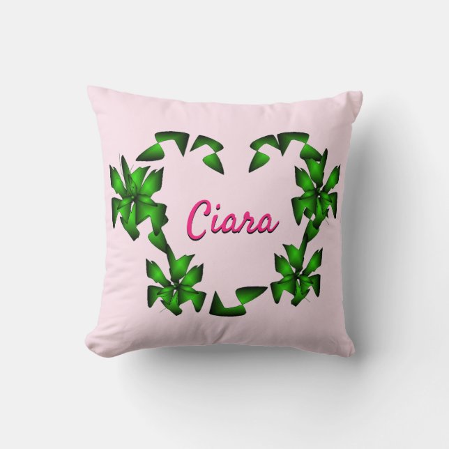 Coussin Couverture bébé Ciara du Coeur irlandais (Recto)