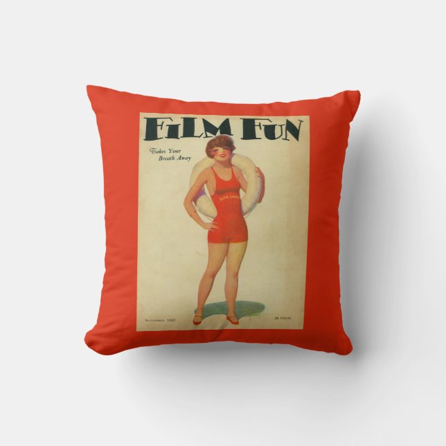Coussin Couverture de magazine d'amusement de film 2 (Recto)