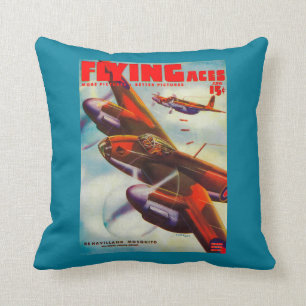 Coussin Couverture de magazine d'as de vol 5