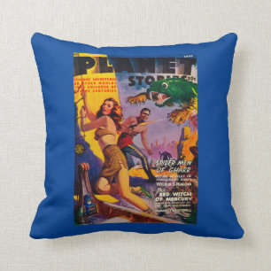 Coussin Couverture de magazine d'histoires de planète 5