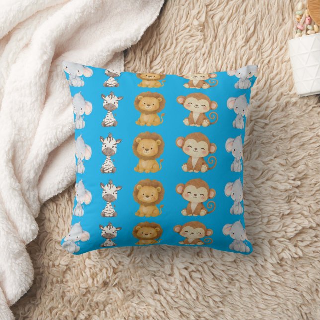 Coussin Couverture de pépinière de mignon animaux de jungl (Couverture)