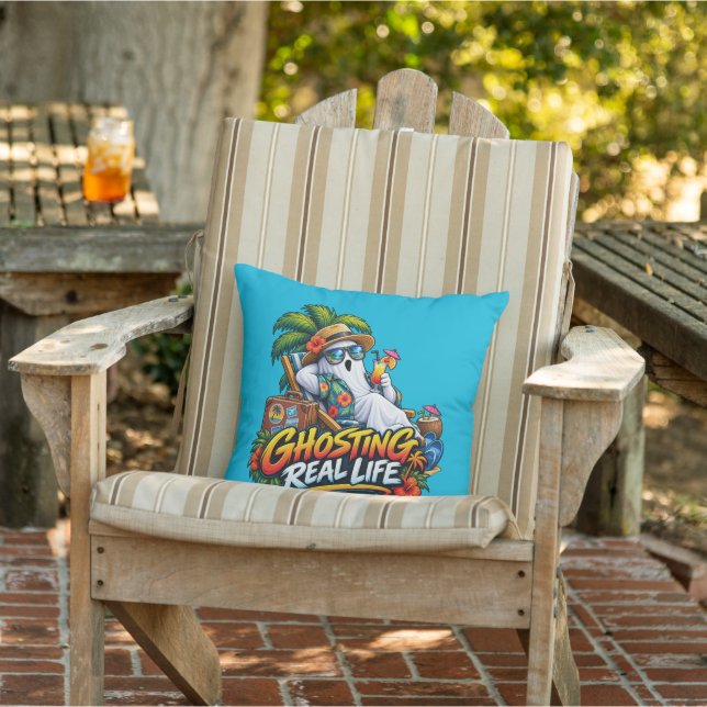 Coussin Couverture extérieure drôle d'été "Ghosting Real L (Chaise)