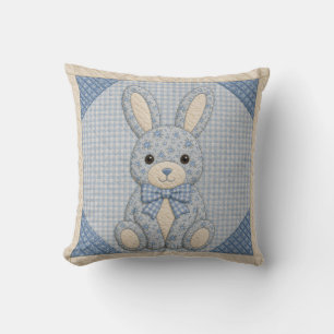 Coussin Couverture Lapin Bleu