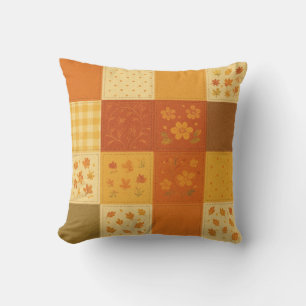 Coussin Couverture Patchwork Terracotta Floral Maison de C
