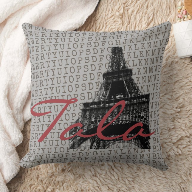 Coussin Couverture personnalisée de la Tour Eiffel de Pari (Couverture)