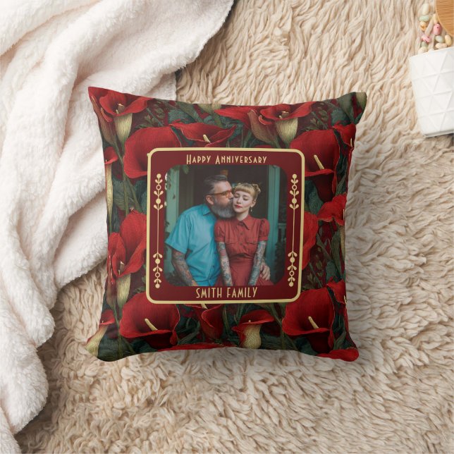 Coussin Couverture personnalisée de mariage pour anniversa (Couverture)
