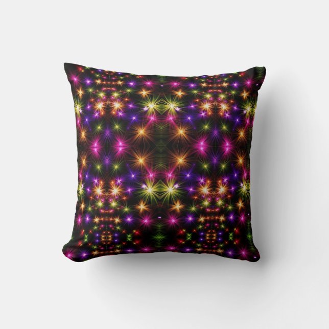 Coussin Couverture Sherpa Étoile Éclatante Lumineuse (Recto)