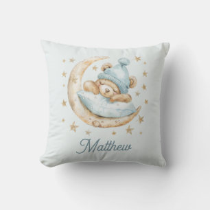 Coussin Couvertures pour bébé garçon Ourson Lune Étoiles N