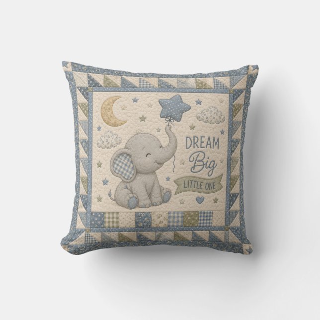 Coussin Couvre-lit éléphant Rêve Grand (Recto)