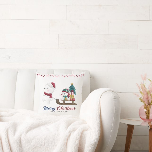 Coussin Couvre-oreiller Winter Wonderland | Vibrations de  (Canapé)