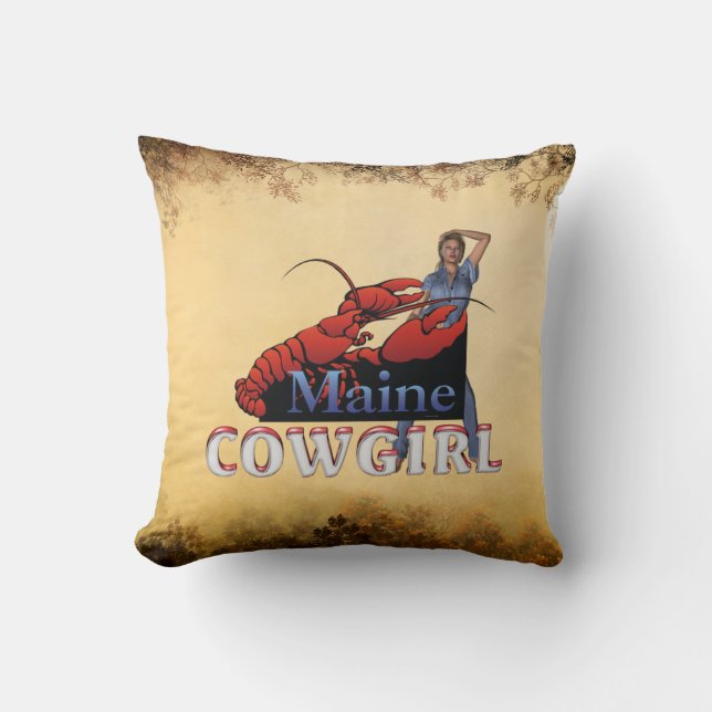 Coussin Cow-girl du Maine de PIÈCE EN T (Recto)