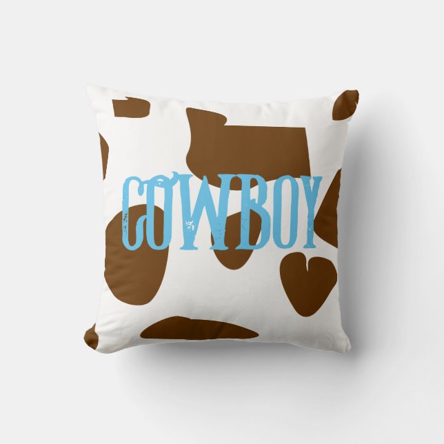 Coussin Cowboy personnalisé (Recto)