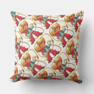 Coussin Cowboy Retro Boy Child Cute Western