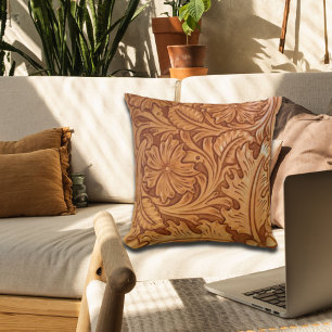 Coussin cowboy rustique de l'ouest