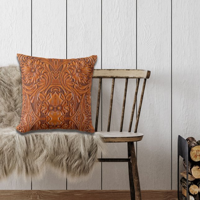 Coussin Cowboy Rustique pays occidental à outils en cuir i (Créateur téléchargé)