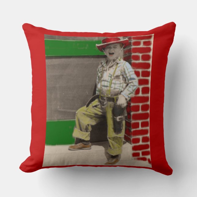 Coussin cowboy urbain (Recto)