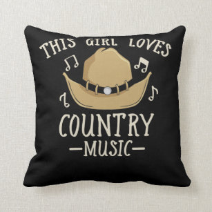 Coussin Cowgirl Femme Musique country Lover Western Dancin