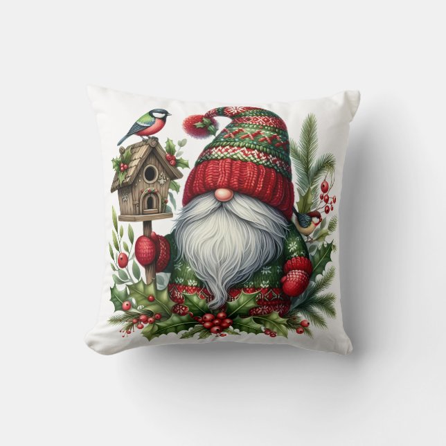 Coussin Cozy Christmas Gnome Art – Festive Holiday (Recto)