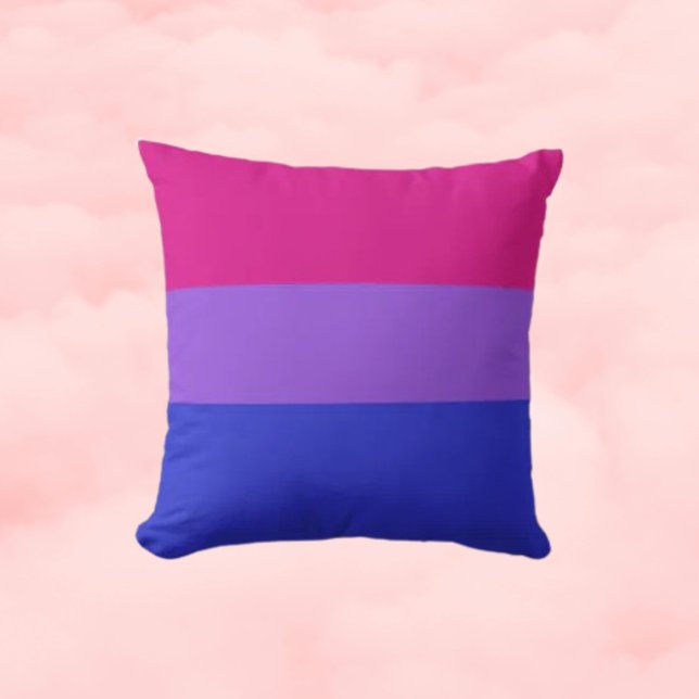 Coussin Cozy Fierté Bi (Créateur téléchargé)