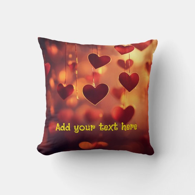 Coussin « Cozy Up with Love » – Personnalisable  (Recto)