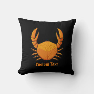 Coussin Crab orange