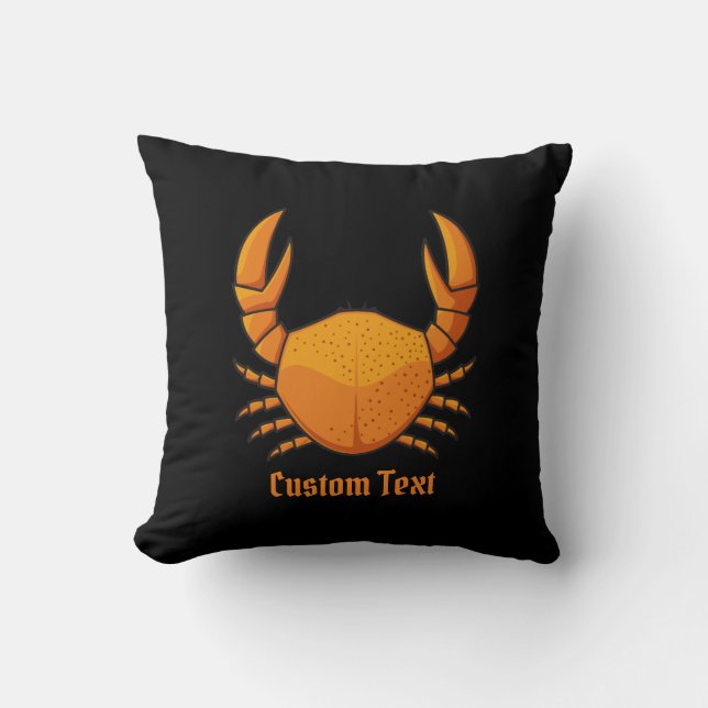 Coussin Crab orange (Recto)