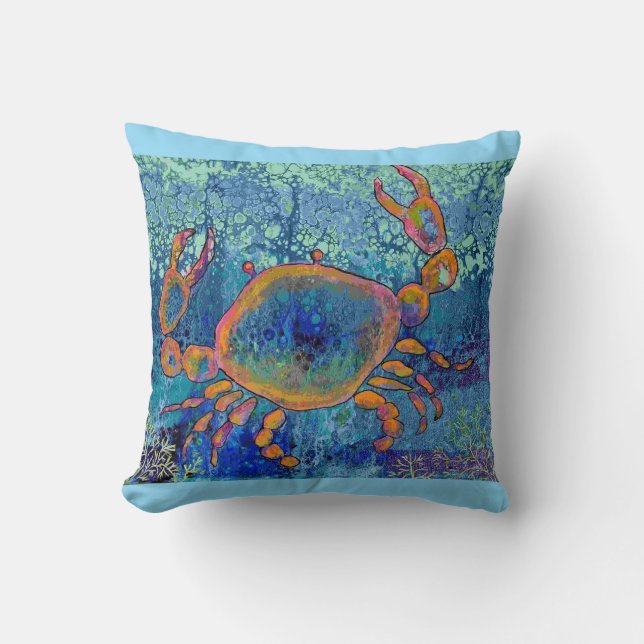 Coussin Crab Throw Pillow (Recto)