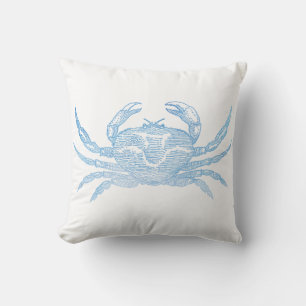 Coussin Crabe bleu