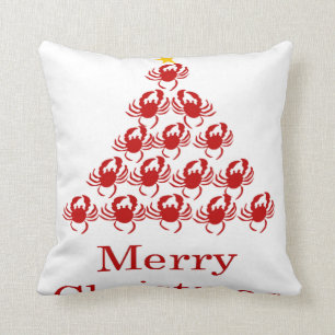 Coussin Crabe de Joyeux Noël